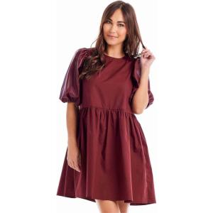 Mud Pie Women’s Mud Pie Women’s Ren Leather Dress(Oxblood)