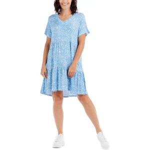 Mud Pie Women’s Mud Pie Women’s Tammy Tiered Dress(Blue)