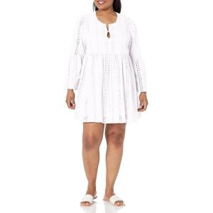 Mud Pie Women’s Raylee Eyelet Dress(White)