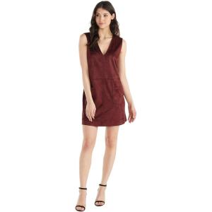 Mud Pie Women’s Wilder Suede Dress Burg(Burgundy)