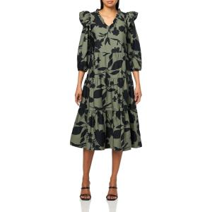 Mud Pie Women’s Women Priscilla Midi Dress(Green)