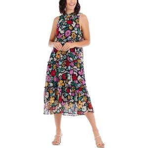 Mud Pie Women’s Women’s Alana Midi Dress(Multi)