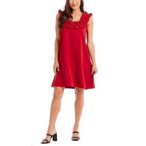 Mud Pie Women’s Women’s Larkin Ruffle Dress(Red)