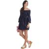 Mud Pie Women’s Desi Off The Shoulder(Blue)