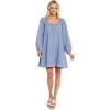 Mud Pie Women’s Mud Pie Ryland Women’s Tiered Dress(Blue)