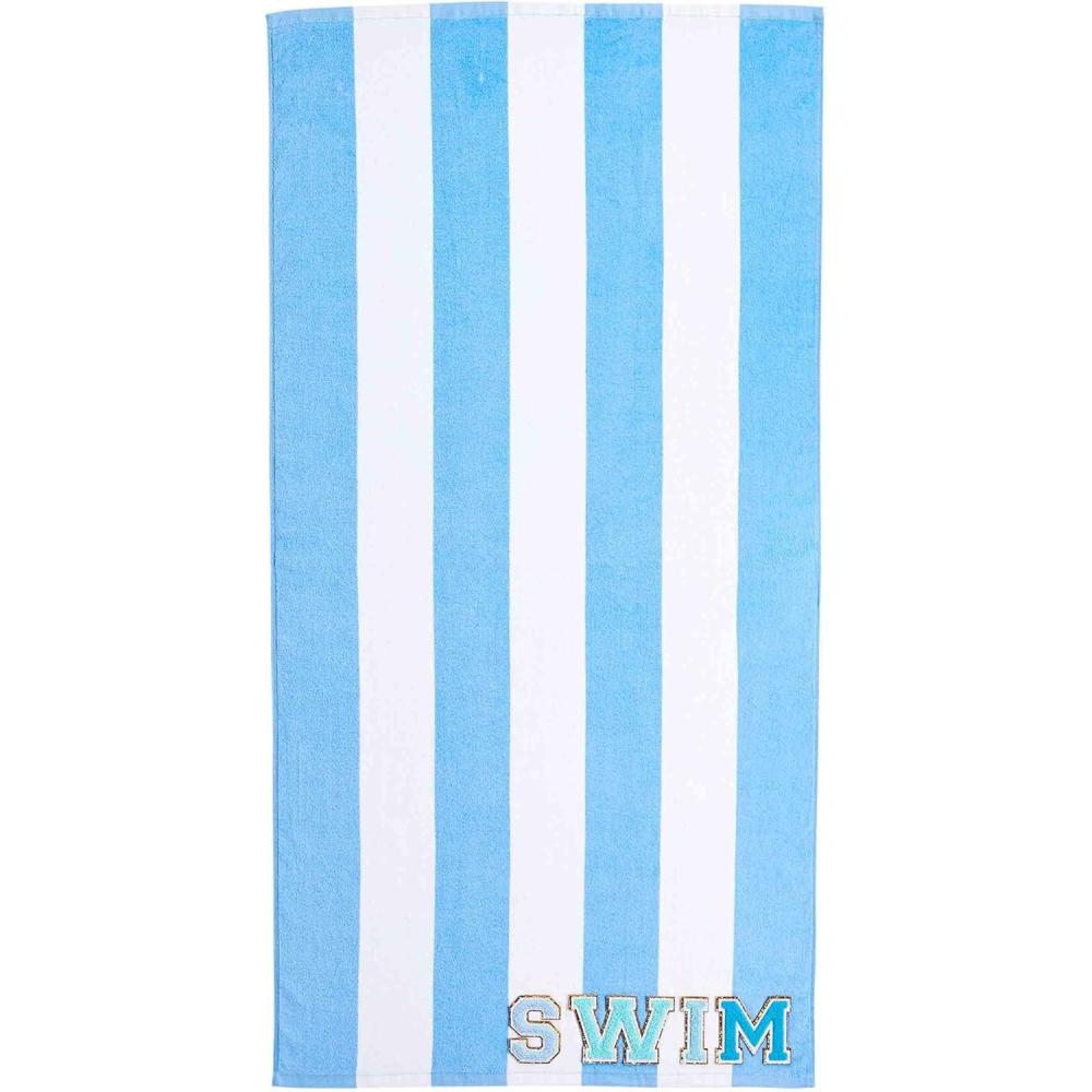 image:imageMud Pie Patch Beach Towel Blue Large