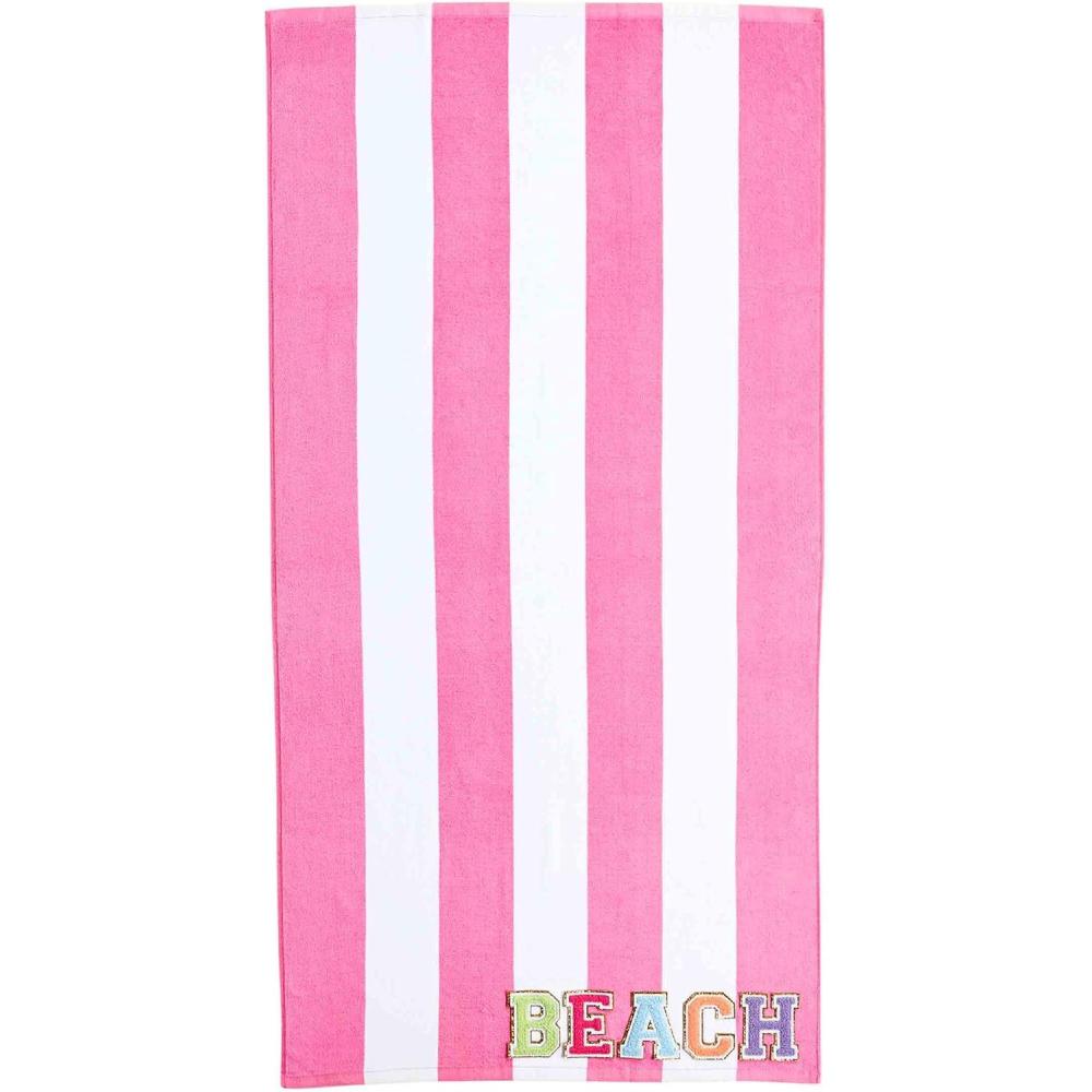 image:imageMud Pie Patch Beach Towel Pink