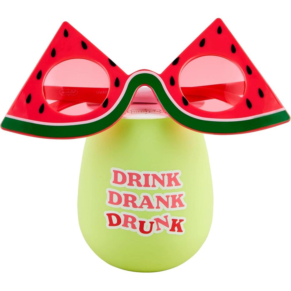 image:imageMud Pie Summer Silicone Wine Glass PcLime