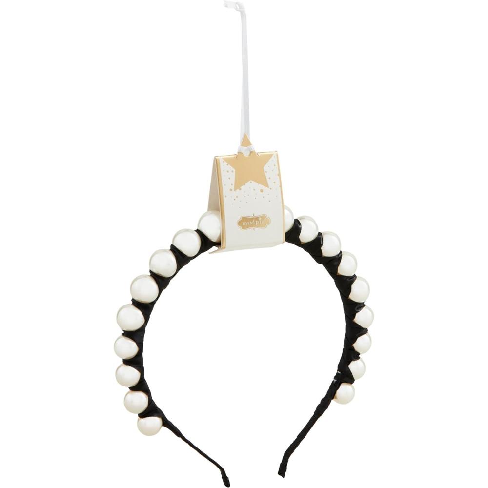 image:imageMud Pie Womens Black Beaded Headband One Size Fits Most
