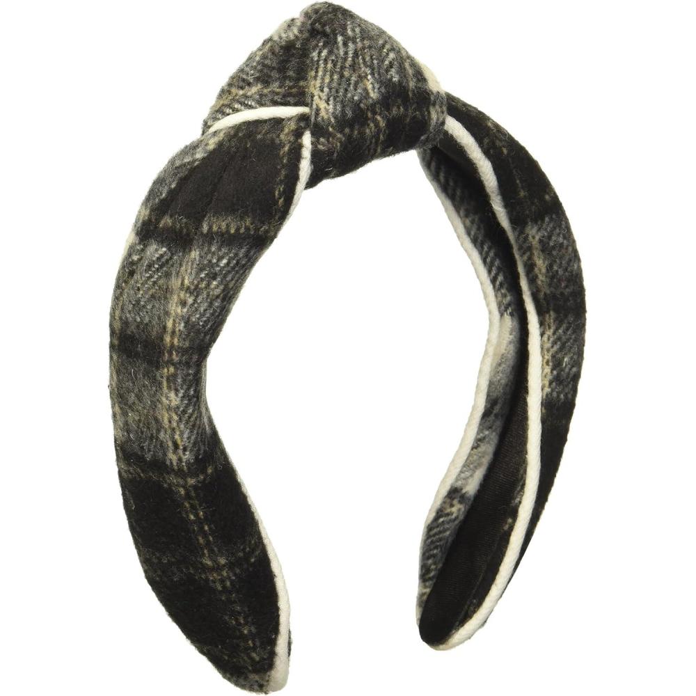 image:imageMud Pie Womens Plaid Headband Black One Size