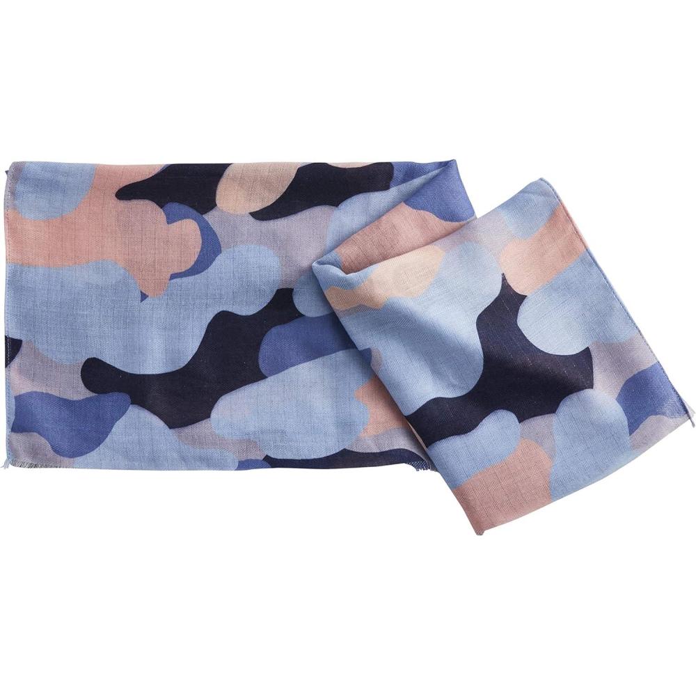 image:imageMud Pie Womens Shimmer Abstract ScarfBlue