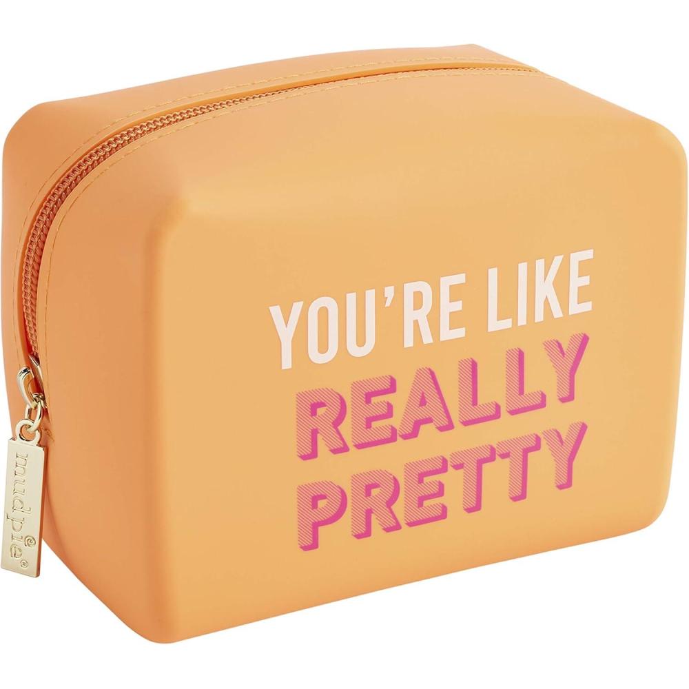 image:imageMud Pie Womens Square Silicone PouchPeach