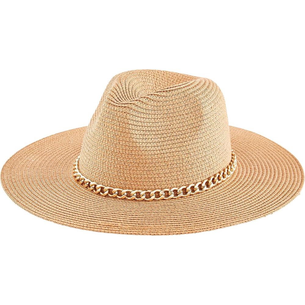 image:imageMud Pie Womens Womens Chain FedoraTan