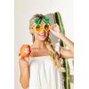 Mud Pie Summer Silicone Wine Glass Pc(Peach)