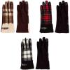 Mud Pie Women’s Mud Pie Women’s Plaid Boucle Gloves(Black)