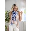 Mud Pie Women’s Shimmer Abstract Scarf(Blue)