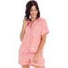Mud Pie Women’s Women’s Julianna Pajama Set(Pink)