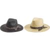Mud Pie Women’s Women’s Leopard Knot Straw Fedora(Tan)