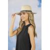 Mud Pie Women’s Women’s Leopard Knot Straw Fedora(Tan)