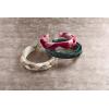 Mud Pie womens Mud Pie Braided Velvet Womens Headband(Green)