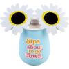 Mud Pie Summer Silicone Wine Glass Pc(Blue)