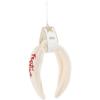 Mud Pie Women’s Christmas Embroidered Headband, White, One Size