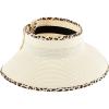 Mud Pie Women’s Leopard Trim Bow Visor(Tan)
