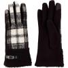 Mud Pie Women’s Mud Pie Women’s Plaid Boucle Gloves(Black)