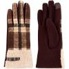 Mud Pie Women’s Mud Pie Women’s Plaid Boucle Gloves(Brown)
