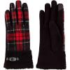 Mud Pie Women’s Mud Pie Women’s Plaid Boucle Gloves(Red)