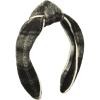 Mud Pie Women’s Plaid Headband, Black, One Size