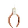 Mud Pie Women’s Raffia Woven Headband-Pink; One Size Fits Most