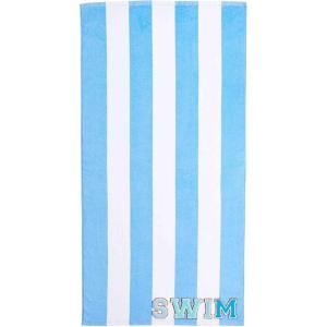 Mud Pie Patch Beach Towel, Blue Large