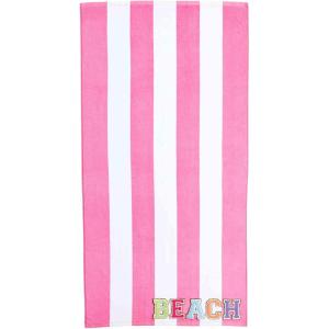 Mud Pie Patch Beach Towel, Pink