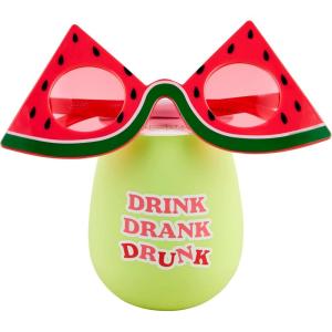 Mud Pie Summer Silicone Wine Glass Pc(Lime)