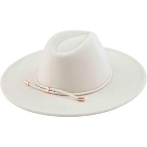 Mud Pie Women’s Mud Pie Women’s Tied Braid Fedora(Cream)