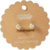 Mud Pie Gold Initial Pave N Pierced Earrings(C)
