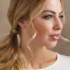 Mud Pie Gold Initial Pave N Pierced Earrings(H)