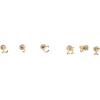 Mud Pie Gold Initial Pave N Pierced Earrings(R)
