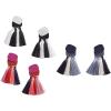 Mud Pie Women’s Beaded Tassel Earrings(Black)