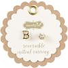 Mud Pie Gold Initial Pave N Pierced Earrings(B)