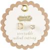 Mud Pie Gold Initial Pave N Pierced Earrings(D)