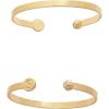 Mud Pie Women’s Initial Pave Bracelet R, Gold, 13 1/2″ Dia
