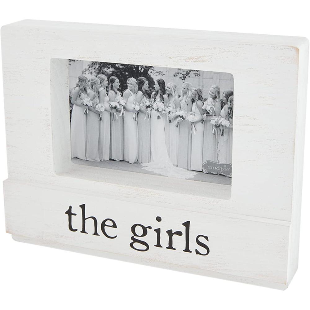 image:imageMud Pie 4 x 6 Wedding Block Frame The Girls