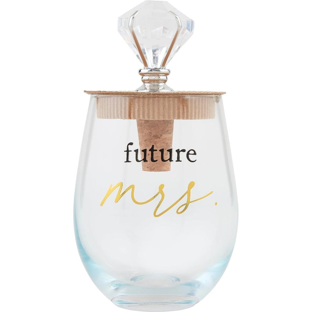 image:imageMud Pie Engaged Wine Glass Set We Decided 16 OzFuture