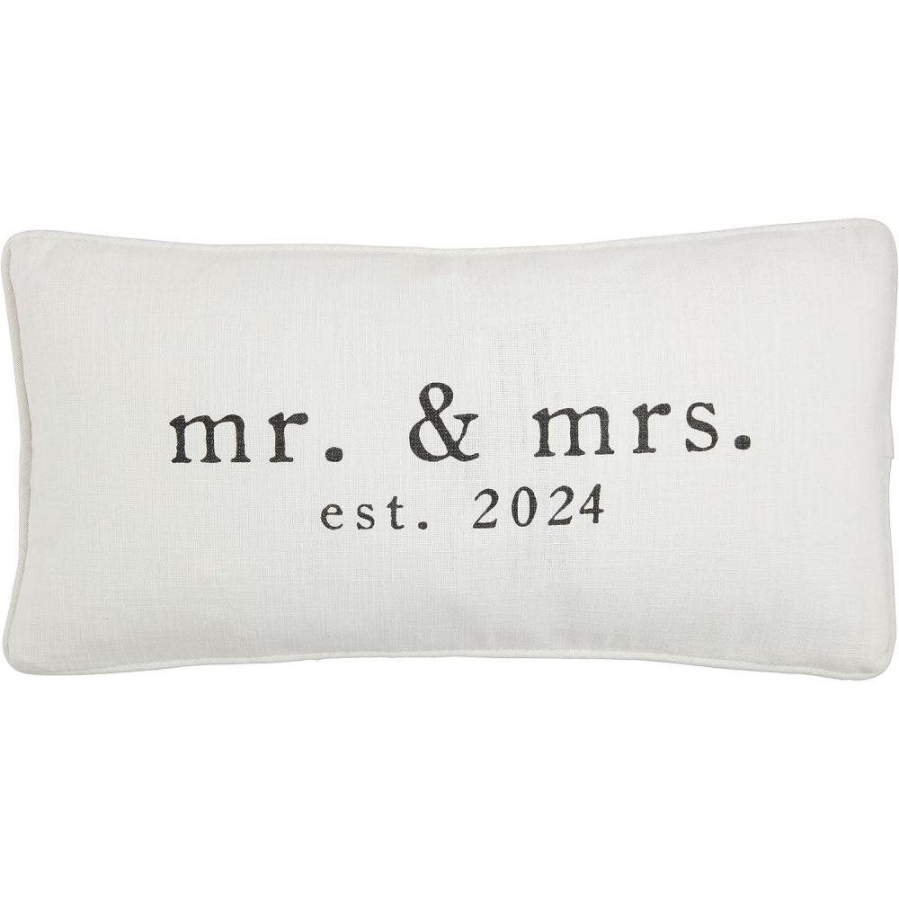image:imageMud Pie Mrs Est 2024 Pillow 16 12 x 16 12 SquareLumbar