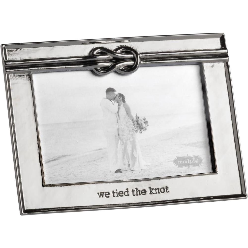 image:imageMud Pie Silver Metal Knot Wedding Frame