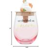 Mud Pie Engaged Wine Glass Set, We Decided; 16 Oz(We Decided)