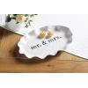 Mud Pie White Melamine Mr. & Mrs. Platter