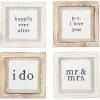MR MRS Wood Plaque Coaster